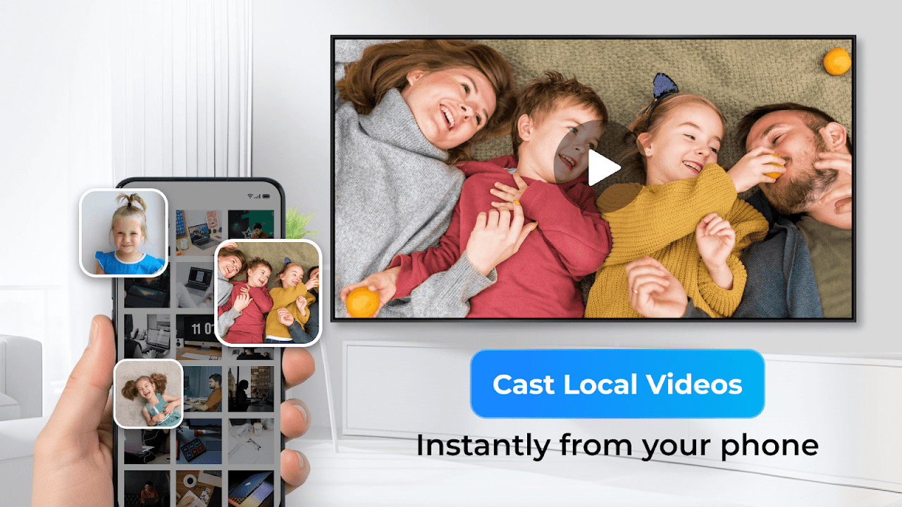 Cast local videos on the TV